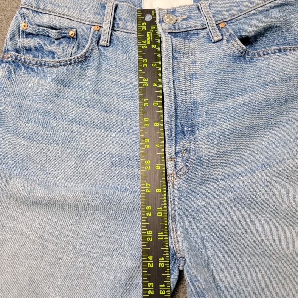 Mother The Rambler Ankle Jeans Women's 28 Bucket List Light Wash Button Fly USA - Picture 8 of 13